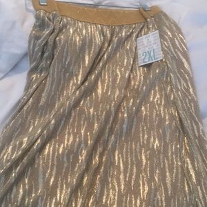 Gold Animal Print Lucy Skirt